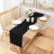 2-Pack Black Table Runners 12x60” – Solid Color, Farmhouse, Indoor/Outdoor
